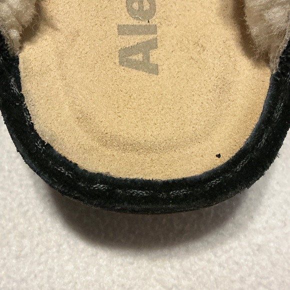 Alegria Black Mules with Cream Lining - Picture 2 of 4